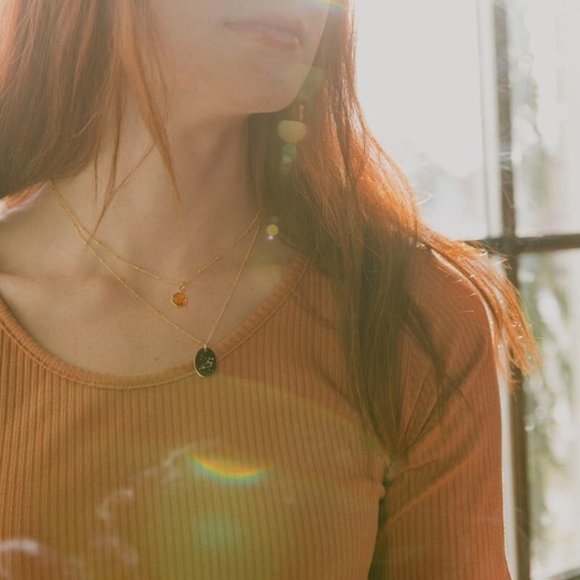 Leo Minimalist Zodiac Boho Charm GoldBead Necklace - Picture 9 of 13